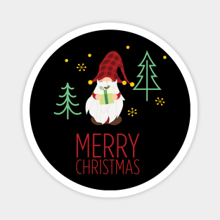 Merry Christmas Gnome Magnet